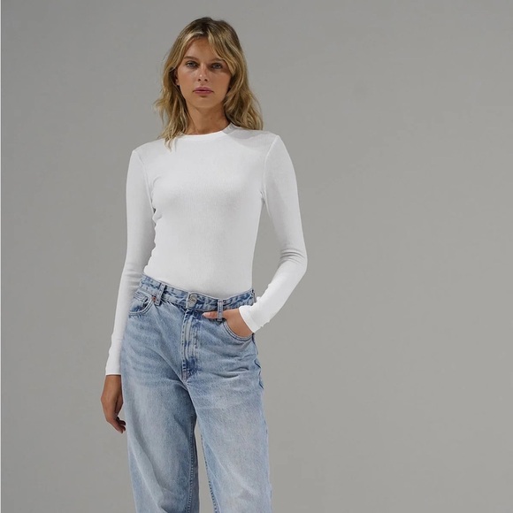 LNA Clothing Dalston Ribbed Long Sleeve - Picture 2 of 7